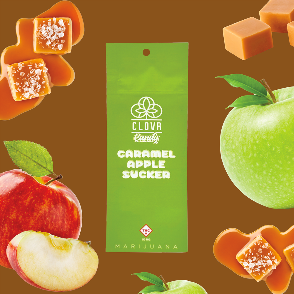 Photograph of product: Caramel Apple - Sucker - 25mg