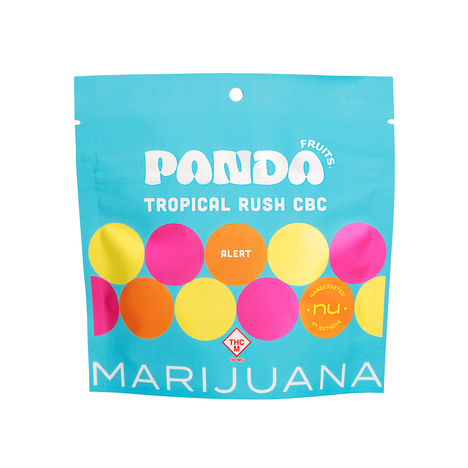 Photograph of Product: Tropical Rush 1:1 THC:CBC Gummies (100mg)
