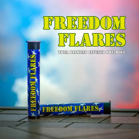 Photograph of product: Freedom Flares Acapulco Gold (S) Infused Pre-Roll 1g