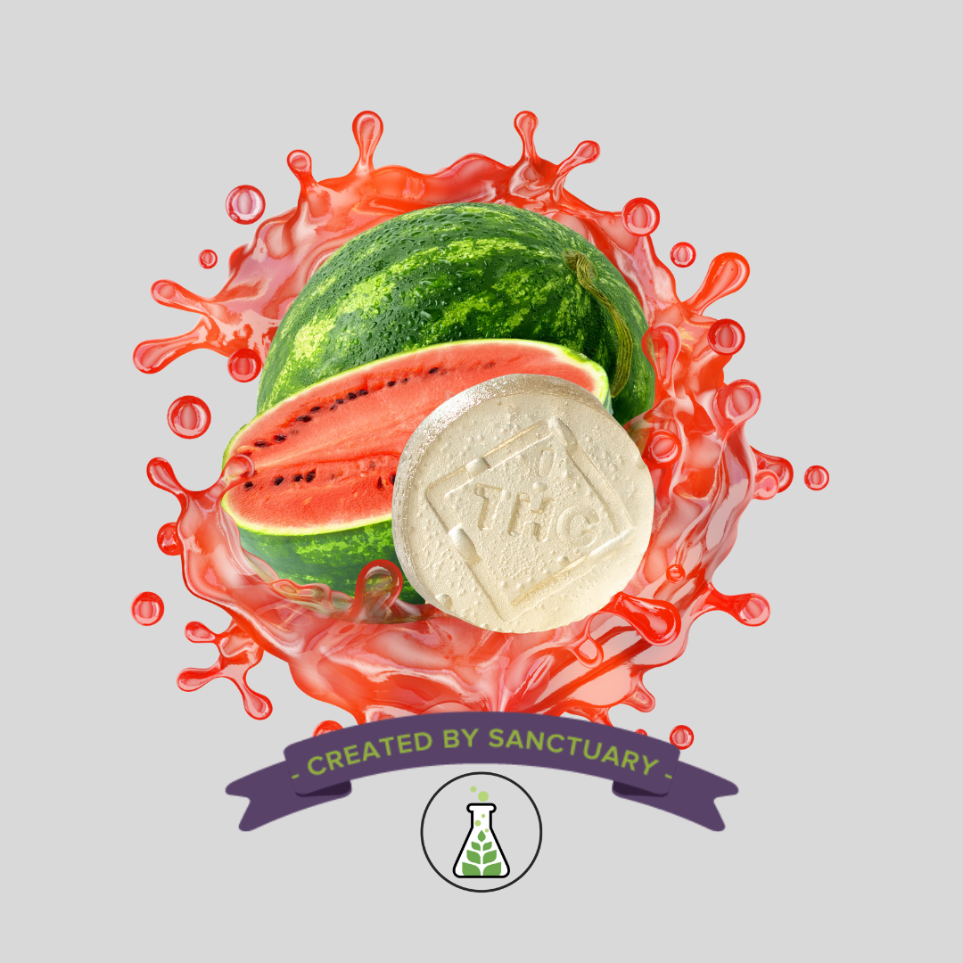 Photograph of product: Live Rosin Sauz Watermelon Chews 100mg 10pk