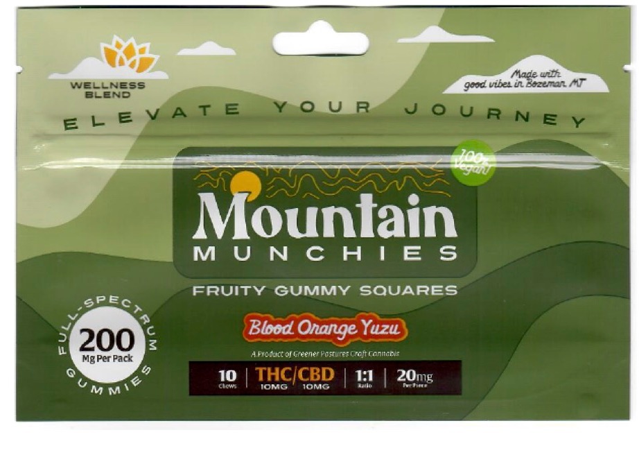 Photograph of product: Mountain Munchies Blood Orange Yuzi