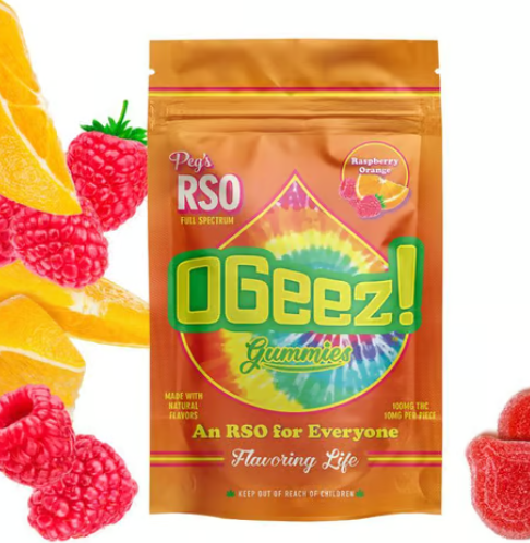 Photograph of product: OGeez! The Fruits|Sunny Oui'd 10pk/100mg