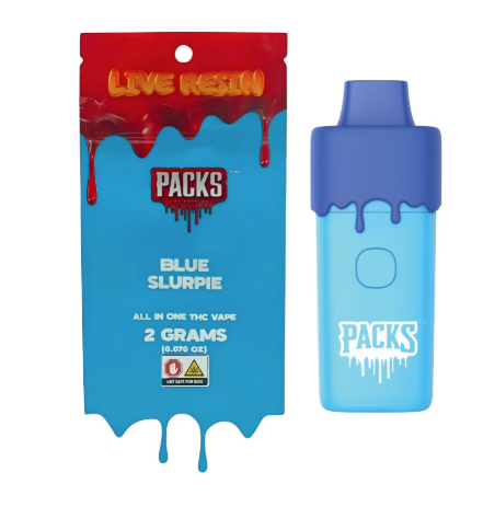 Photograph of product: Packs Vape Pod Disposable 2g- Blue Slurpie