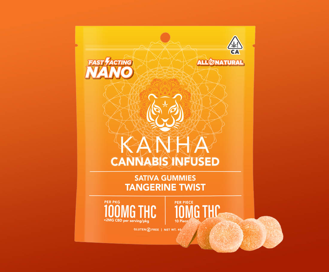 Photograph of product: Tangerine Twist Fast Acting Gummies | 100mg