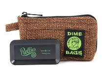 Photograph of product: DIME BAGS | 7" All In One Padded Pouch Brown- $20