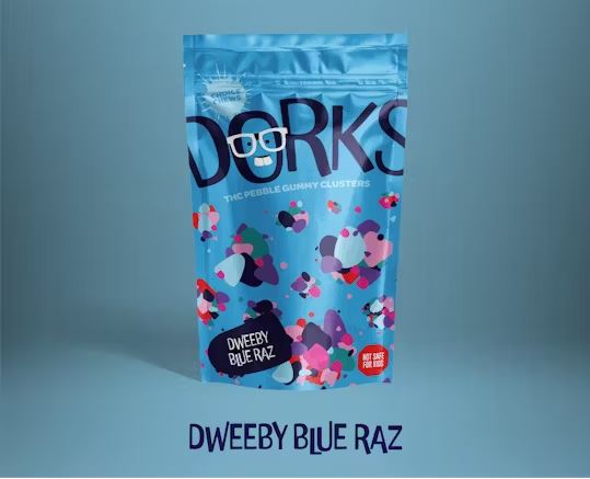 Photograph of product: Dorks Dweeby Blue Raz | 100mg