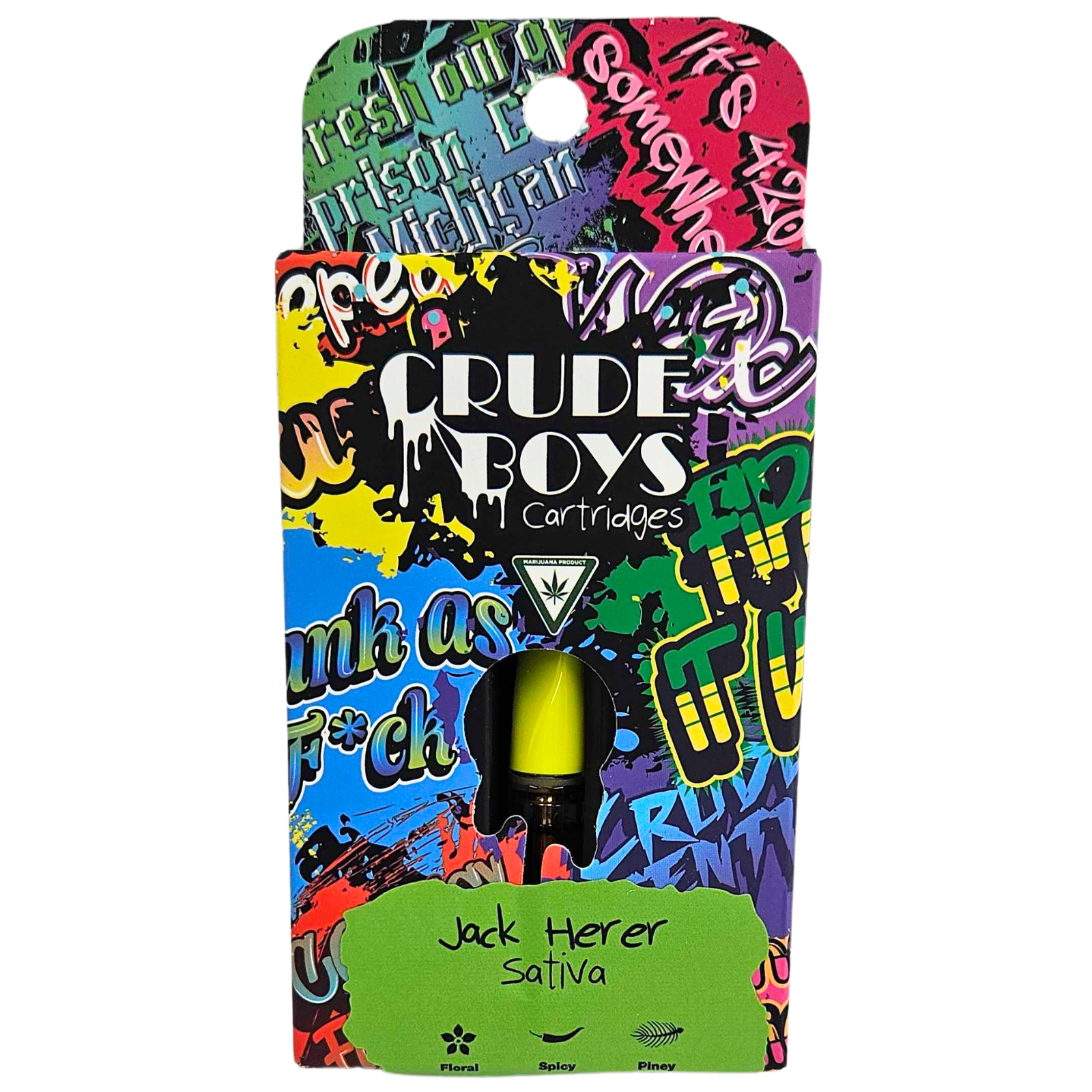 Photograph of product: CRUDE BOYS | Vape Cartridge |  Jack Herer