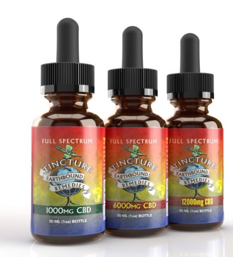 Photograph of product: CBD Full Spectrum Tincture | 6000mg | Earthbound Remedies