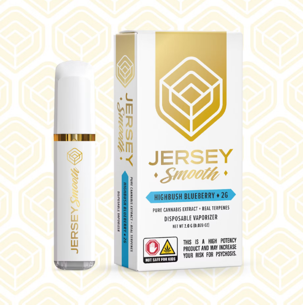 Photograph of product: Jersey Smooth - Highbush Blueberry 2g Disposable