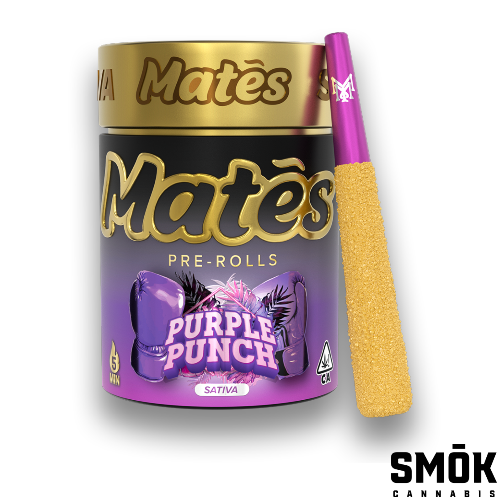 Photograph of product: Muha Meds Infused Pre-Roll 5pk Purple Punch