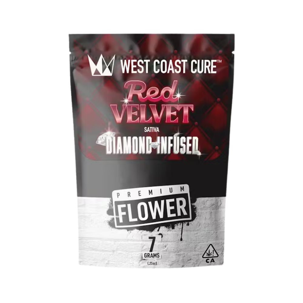 Photograph of product: RED VELVET DIAMOND INFUSED 7G - WEST COAST CURE