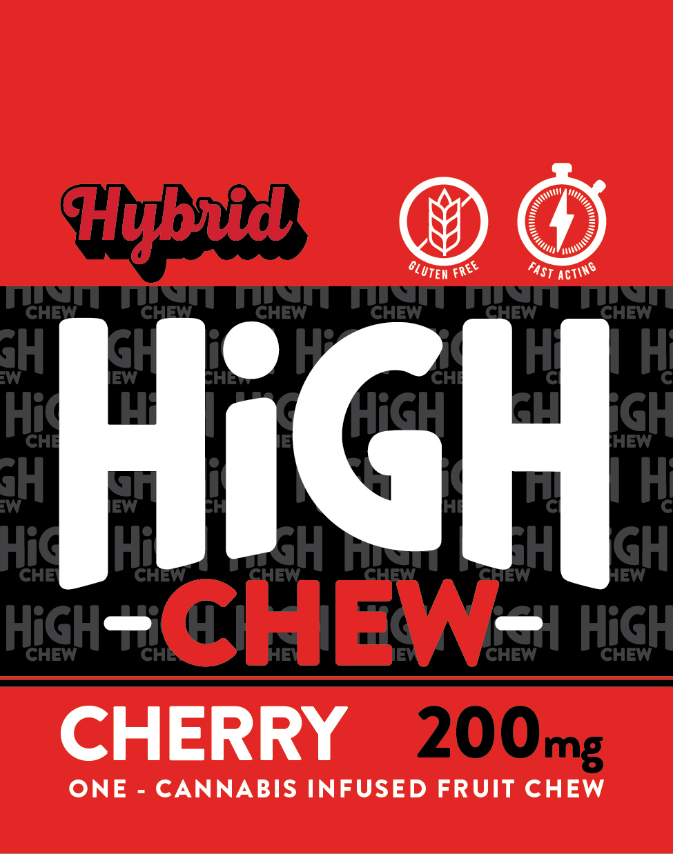 Photograph of product: High Chew Gummies Cherry 200mg