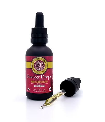 Photograph of product: Rocket Drops 3:2:1(CBG:TH-ouiV:TH-oui) - Tincture (200mg)
