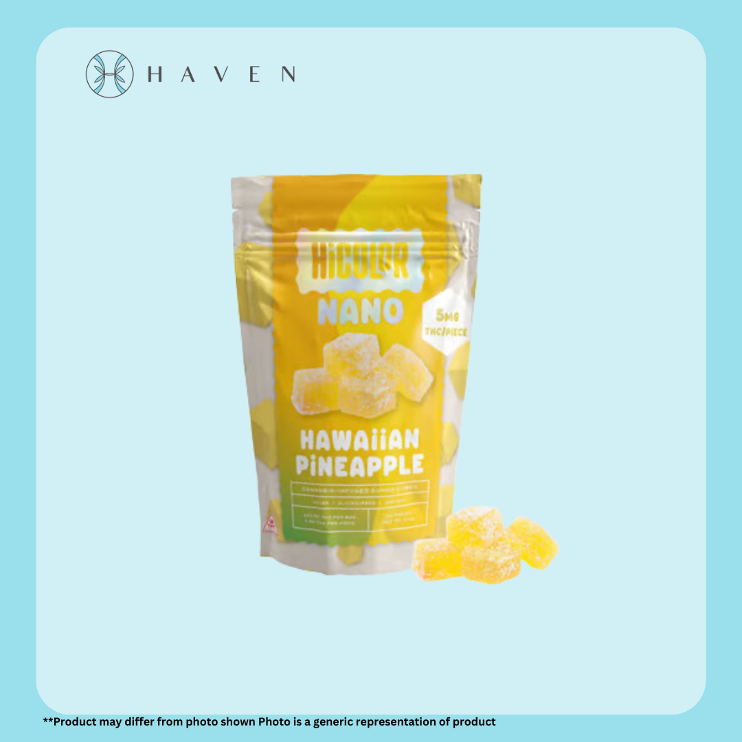 Photograph of product: 10mg Hawaiian Pineapple Gummies (10 Pack) | Hi Colors