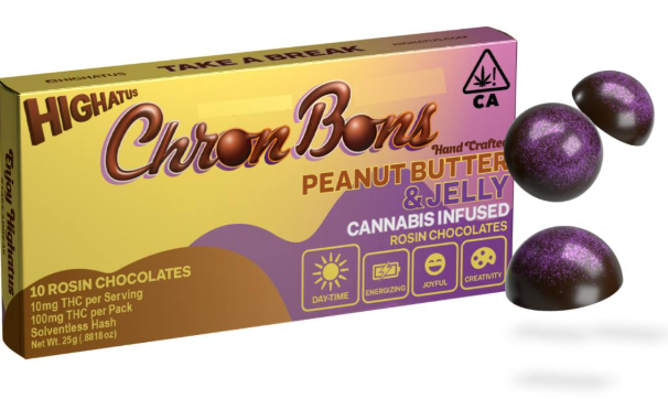 Photograph of product: PB & J [S] - 100MG ChronBons 10PK