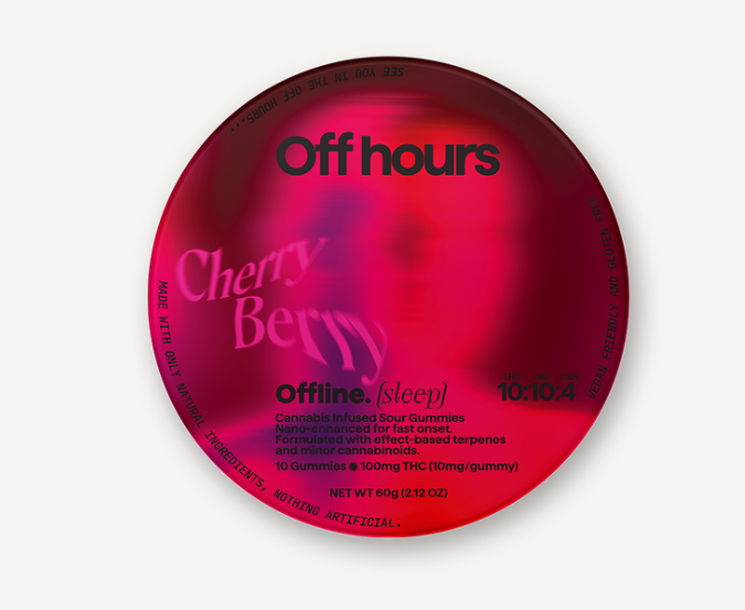 Photograph of product: Off Hours Offline (Sleep) Gummies - Cherry Berry - 10 pack