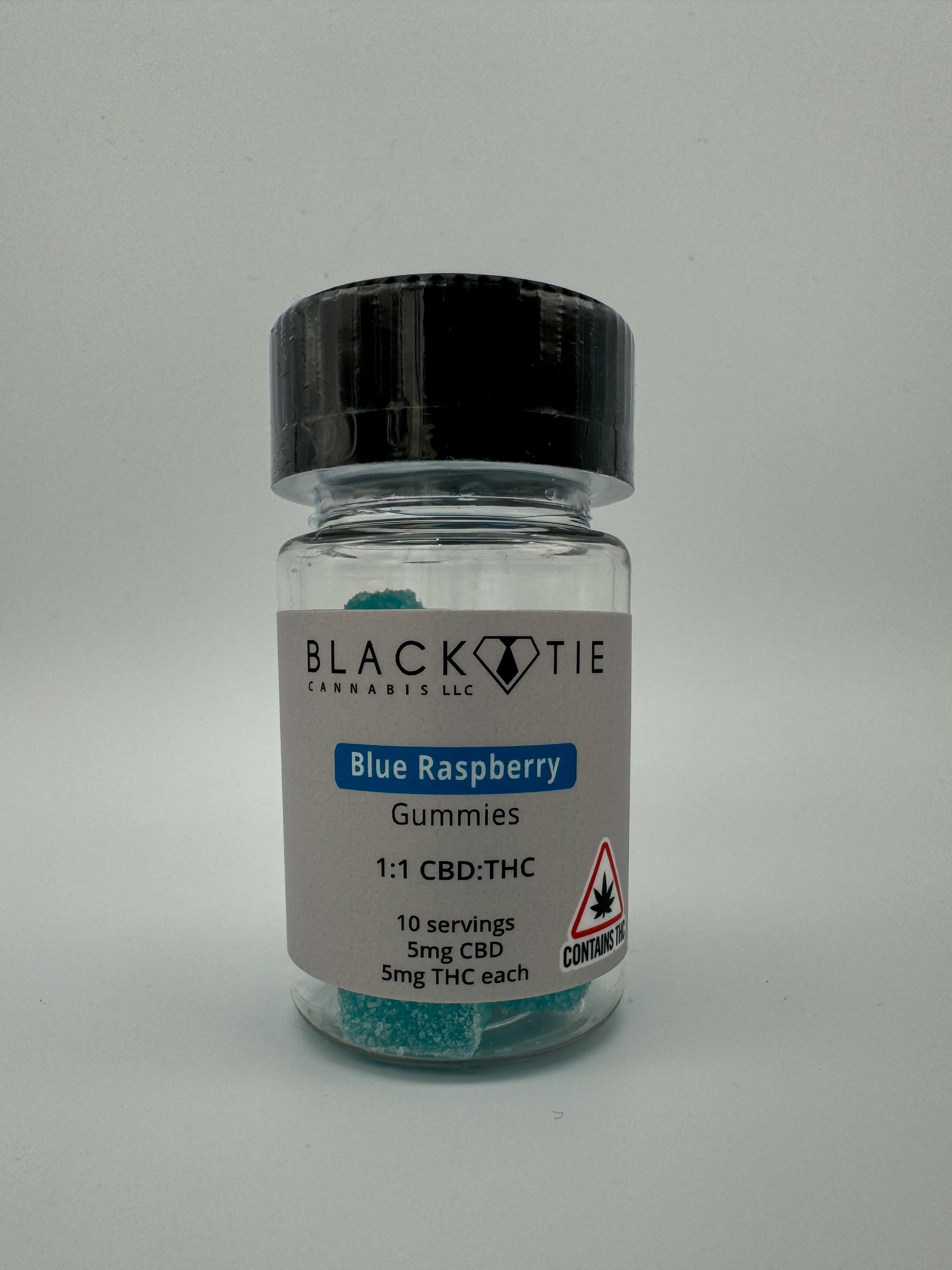 Photograph of product: Blue Raspberry 5:5 TH-oui:CBD Gummies