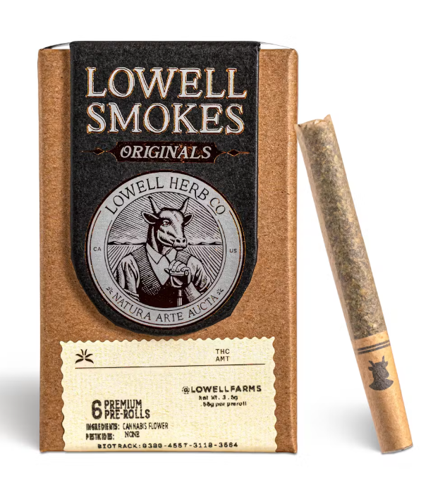 Photograph of product: Lowell - Preroll 6pk - The Happy (H)