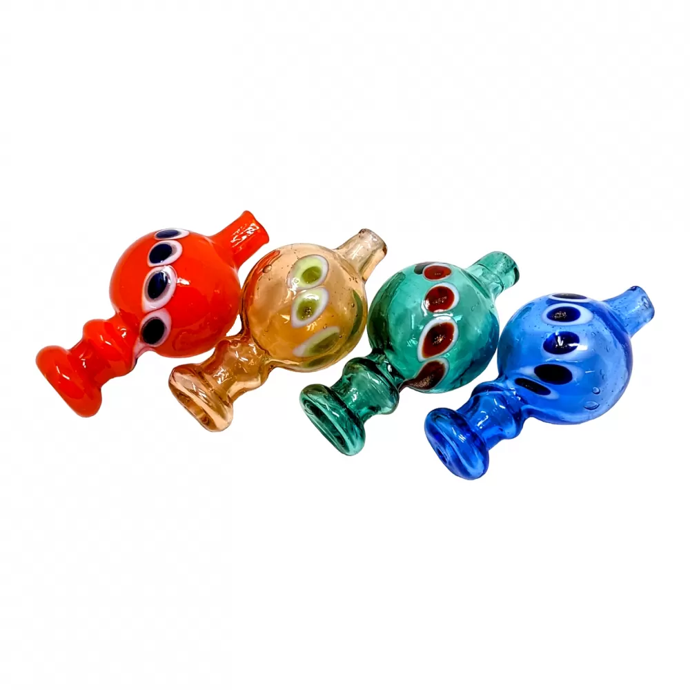 Photograph of product: Assorted Color Peacock Art Carb Cap