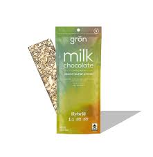 Photograph of product: GRON - EDIBLE CHOCOLATE - 100MG CBD - 100MG TH-oui - HYBRID - MILK CHOCOLATE W/ PEANUT BUTTER 1:1