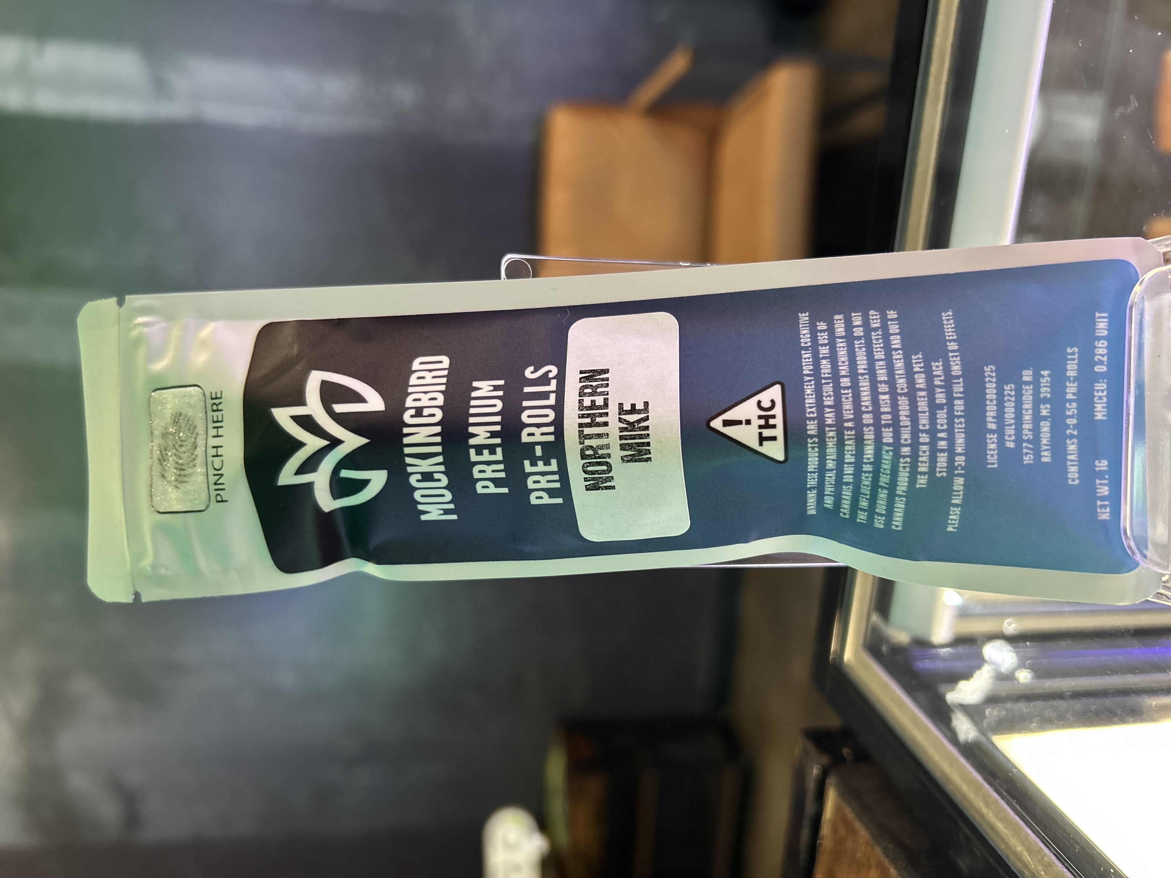 Photograph of product: Northern Mike | 2 x Prerolls | Mockingbird
