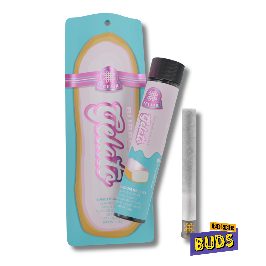 Photograph of product: Bubblegum Gelato | Hyman Eclair | 1.5g | Infused Pre-Roll