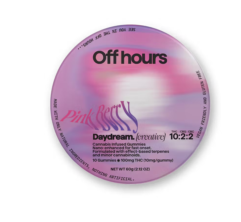 Photograph of product: Pink Berry "Daydream" - 100mg 10pck 10:2:2