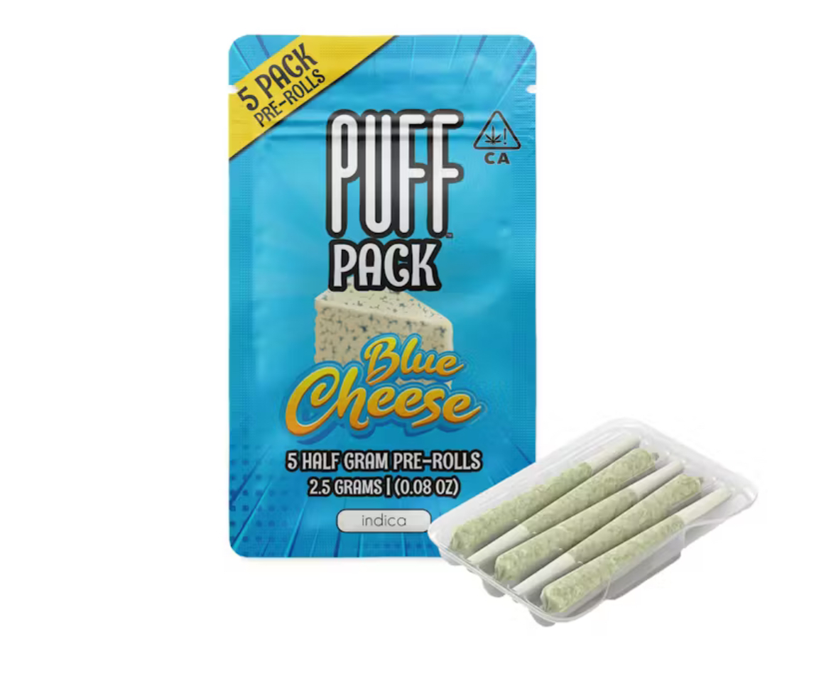 Photograph of product: Puff - PreRolls 5pk - Blue Cheese