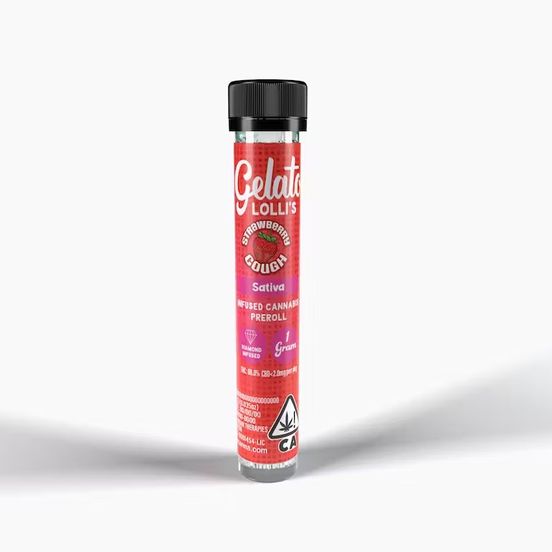 Photograph of product: Gelato Infused Pre-roll Strawberry Cough 1.2g - 