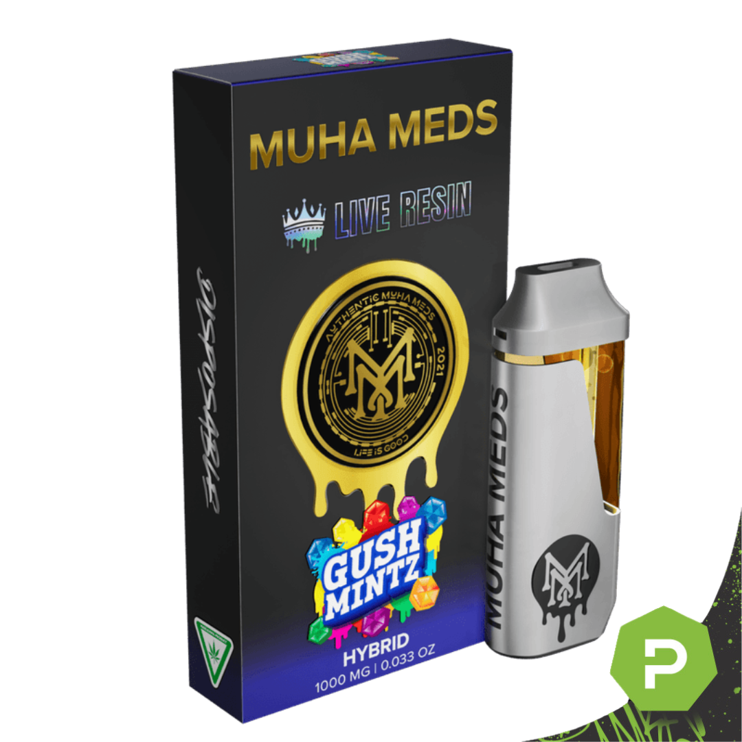 Photograph of product: Muha Meds Live Resin Disposable | Gush Mintz