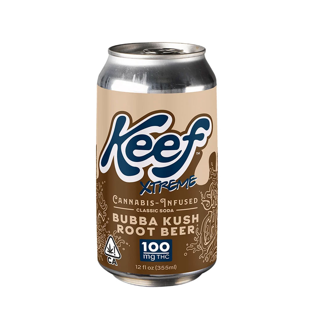 Photograph of Product: Keef | Xtreme Soda | Bubba Kush Root Beer (100mg)