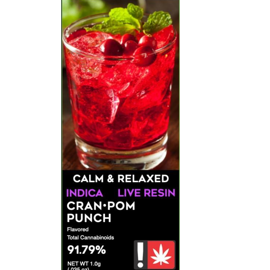Photograph of product: Freshy - Cran Pom Punch (I) - Live Resin Cartridge 1g