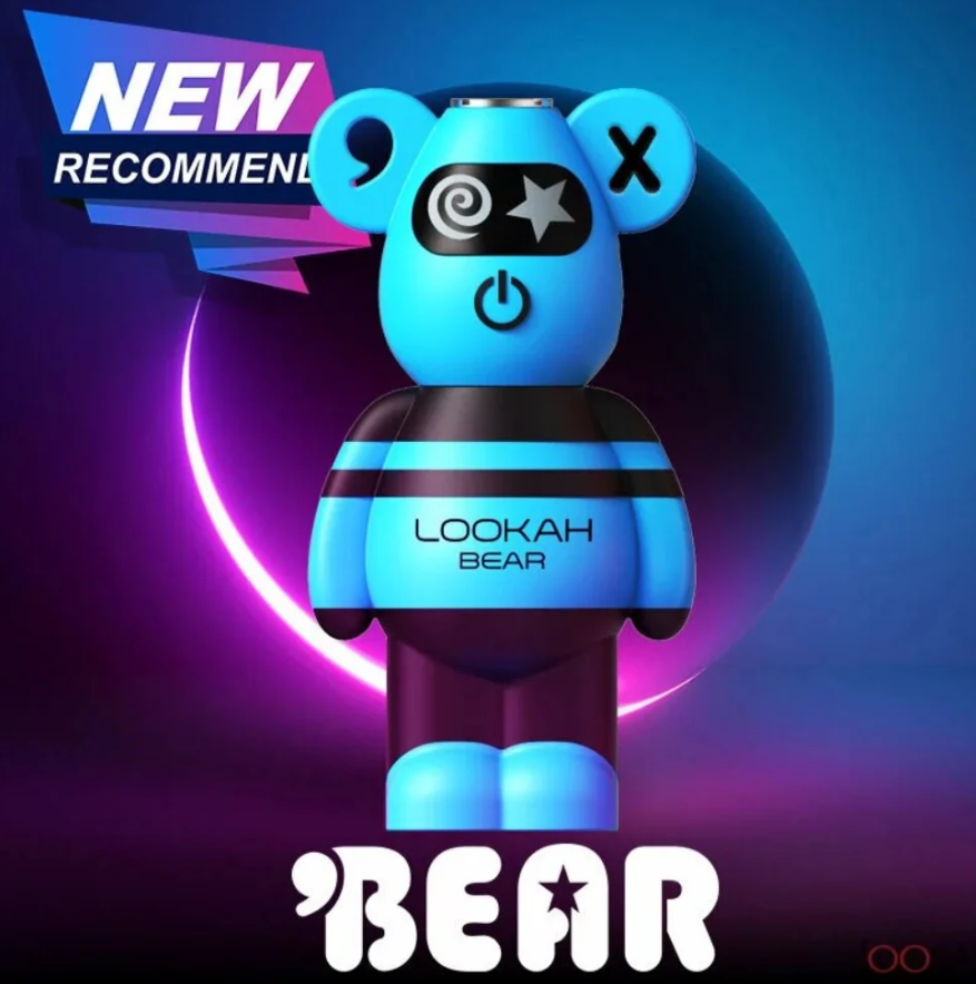 Photograph of product: Lookah Bear Battery (Blue Tiedye)