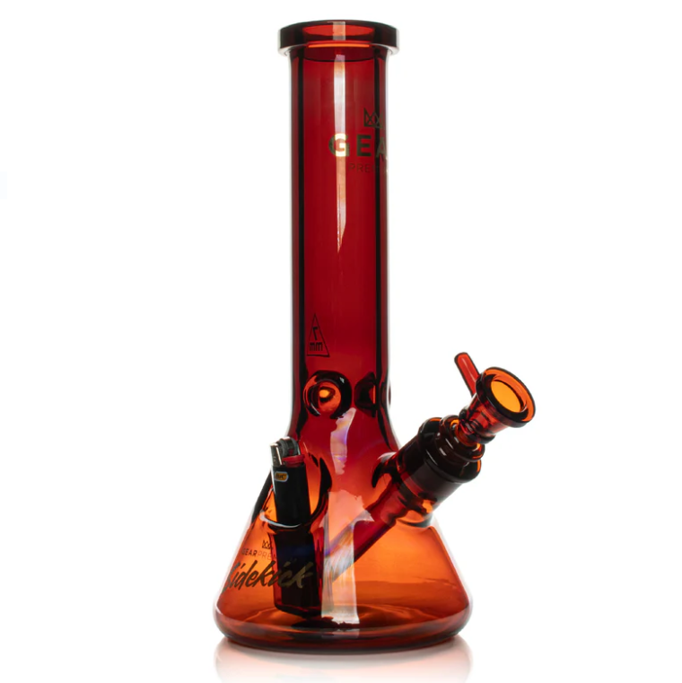 Photograph of product: Amber Sidekick Beaker Tube W/Built In Lighter Holster