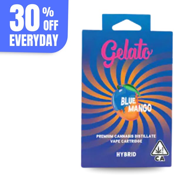 Photograph of product: Gelato Flavor | 1g - Blue Mango - Cartridge - Hybrid - 