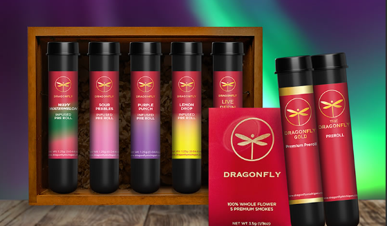 Photograph of product: Dragonfly - Banana Bash - 1.25g Inf. Pre-roll