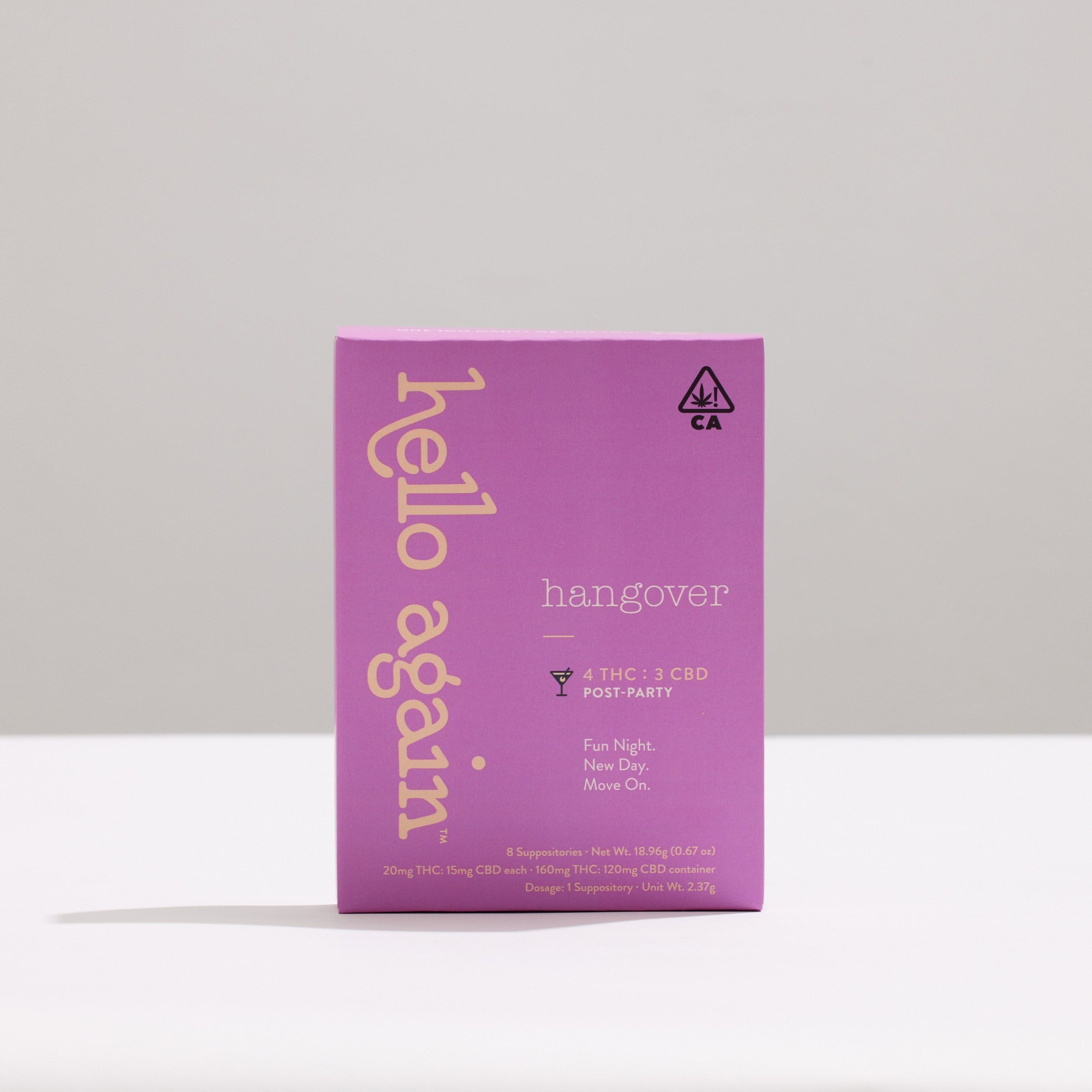 Photograph of product: Hello Again- 4 TH-oui: 3 CBD Hangover 2pk Capsules