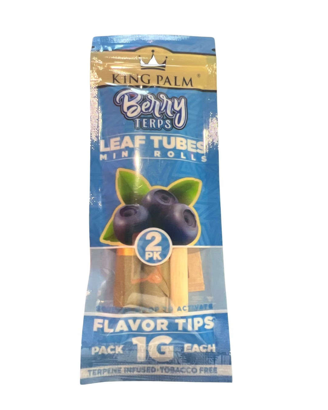 Photograph of product: King Palm Berry Terps Leaf Tubes Mini Rolls
