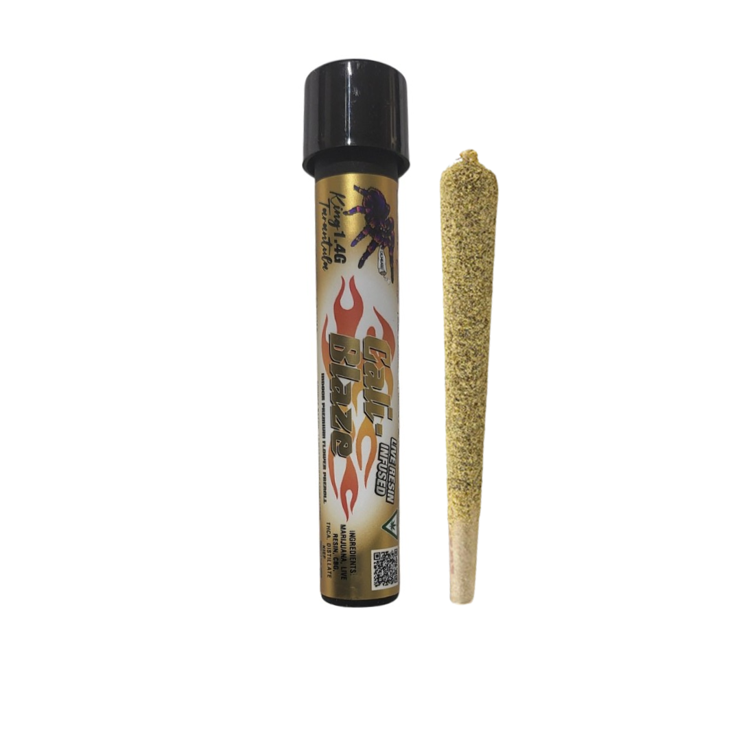 Photograph of product: Cali-Blaze | Cherry Lime Tarantula Pre-Roll | 1g