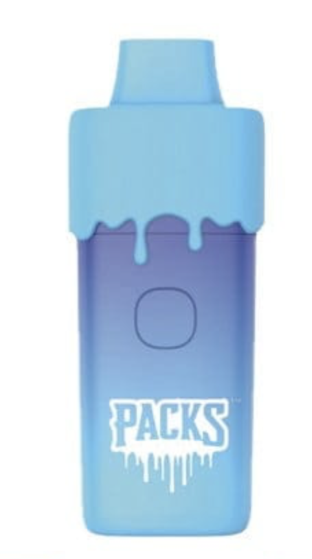 Photograph of product: Pack Pods Vape Disposable 2g Live Resin- Blue Slurpie