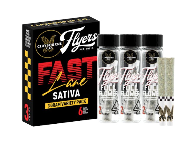 Photograph of product: Fast Lane | Variety Flight | 6pk Prerolls - 