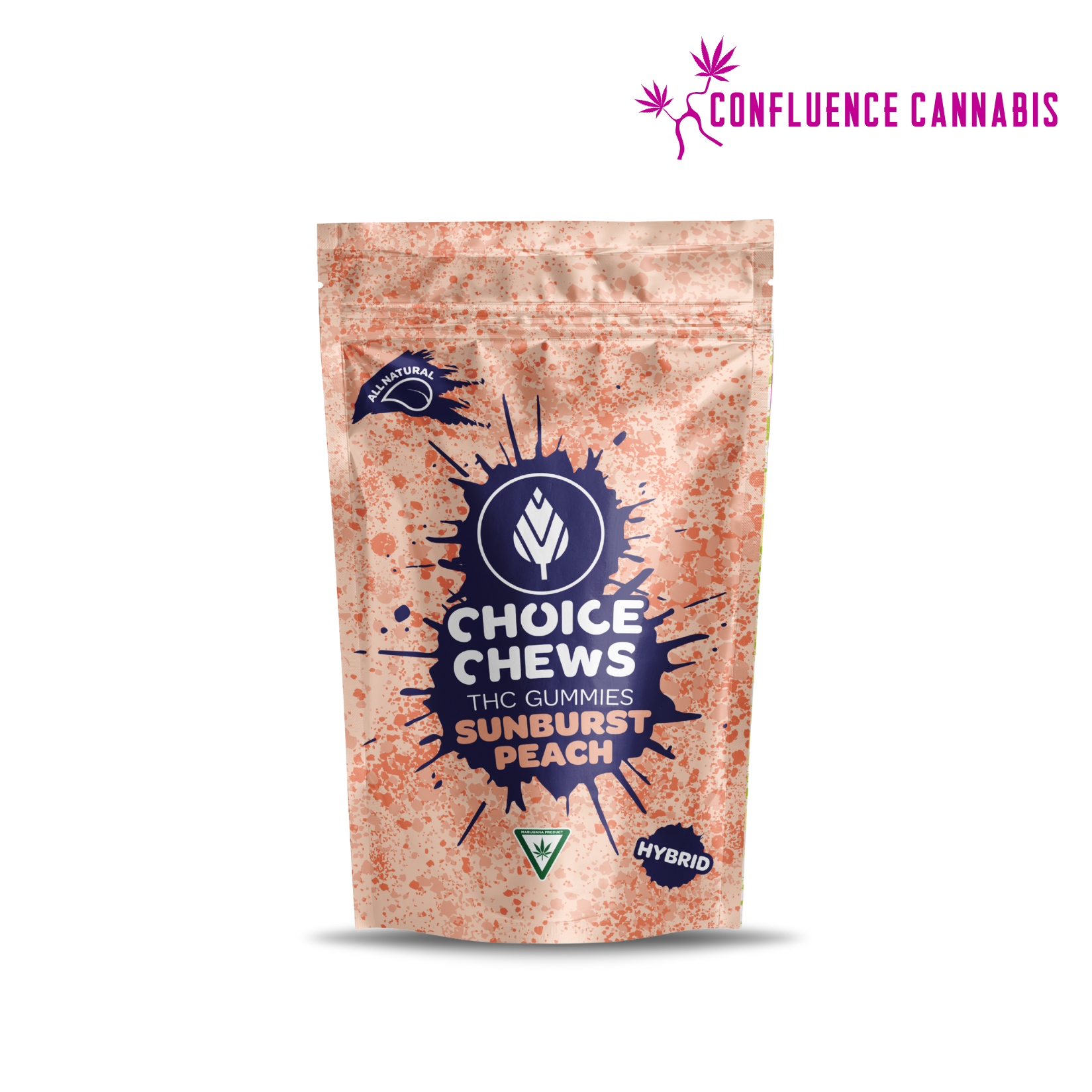 Photograph of product: Sunburst Peach Choice Chews (High Dose)
