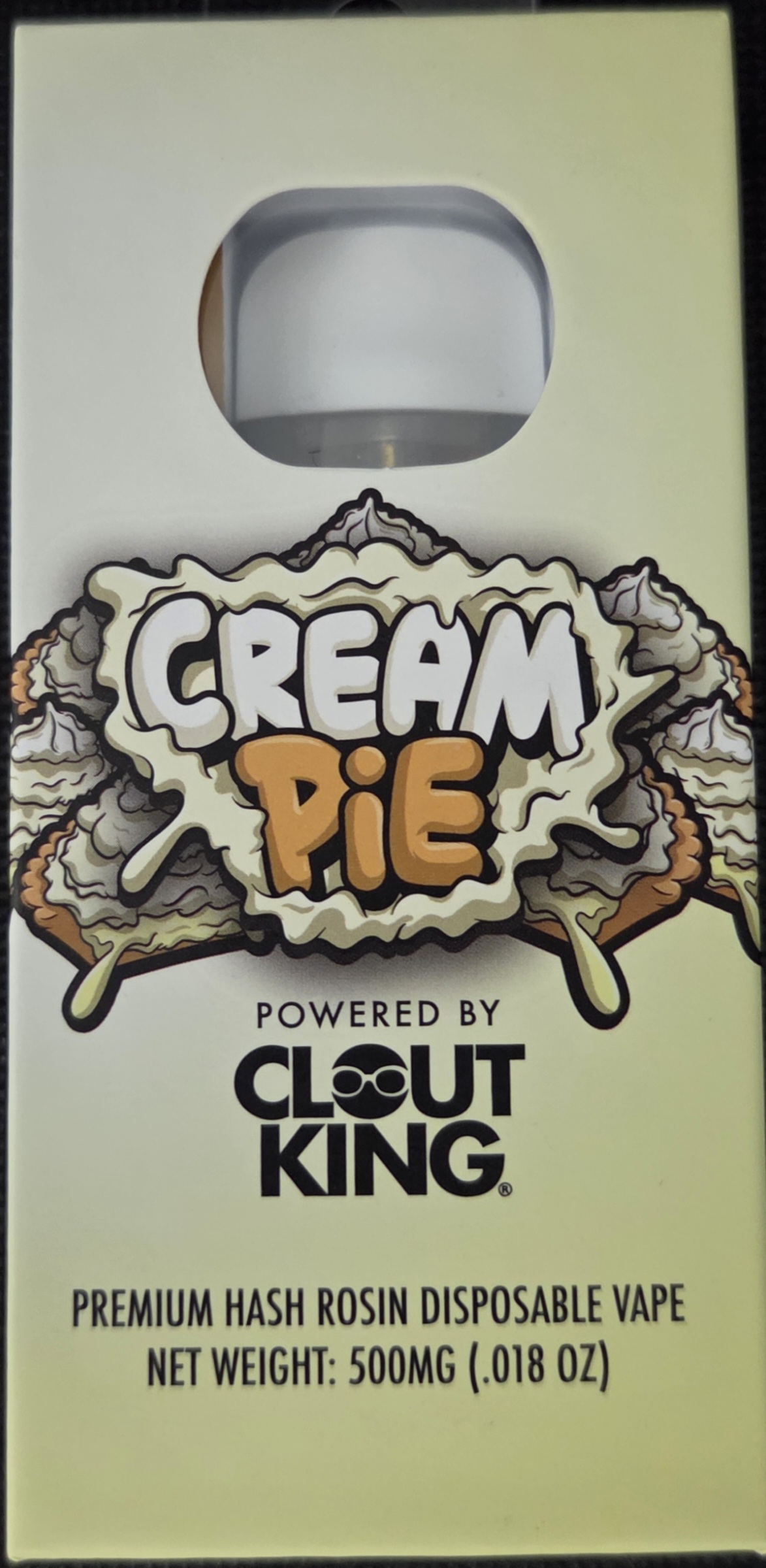 Photograph of product: Clout King - Cream Pie - Live au chocolat Rosin Disposable