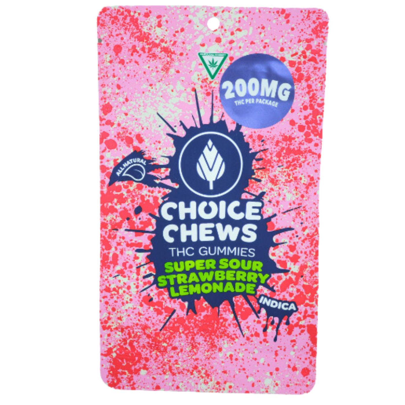 Photograph of Product: Choice - Super Sour Strawberry Lemonade 200mg