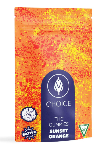 Photograph of product: Choice 100s - Sunset Orange (S) - 100mg
