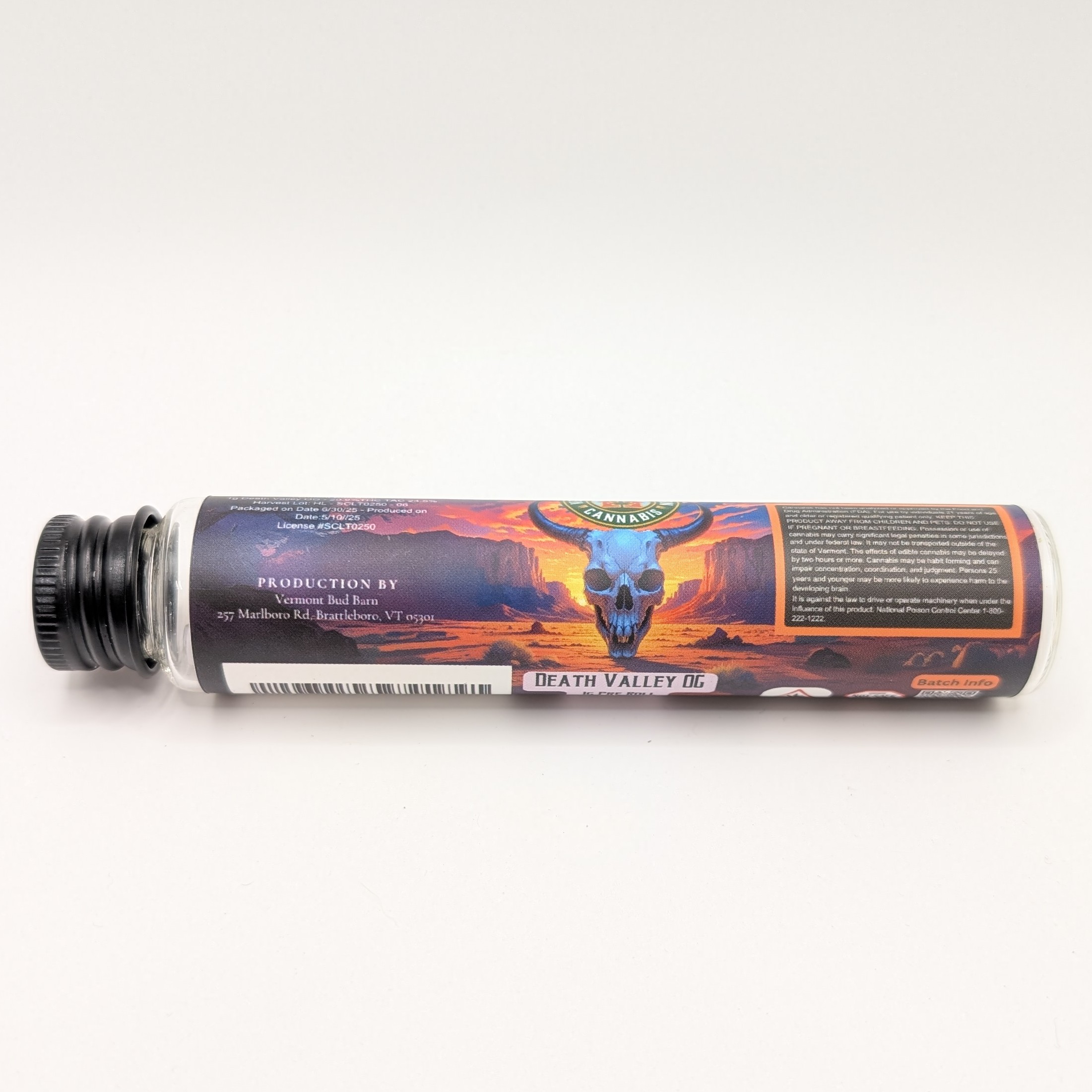Photograph of product: Death Valley OG 1g Pre Roll (Bud Barn)