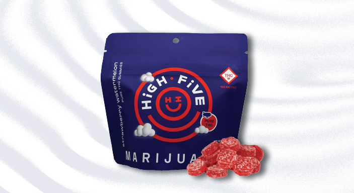 Photograph of product: Strawberry Watermelon | 100mg | Gummy | High Five