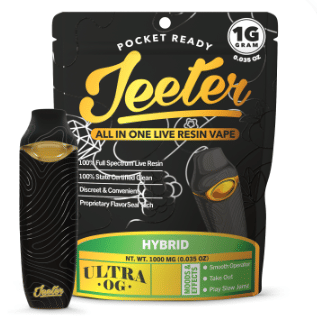 Photograph of product: Jeeter: Alien OG All-In-One Live Resin Disposable - 1g - 