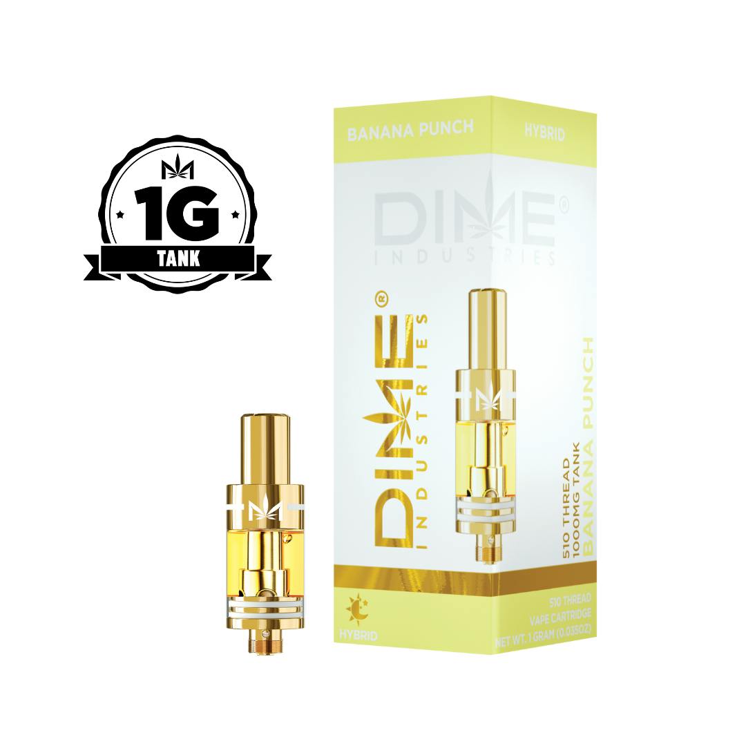 Photograph of product: 1000mg Banana Punch Cartridge