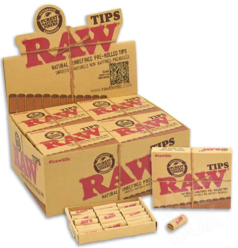 Photograph of product: Pre-Rolled Tips | 21 Count | RAW